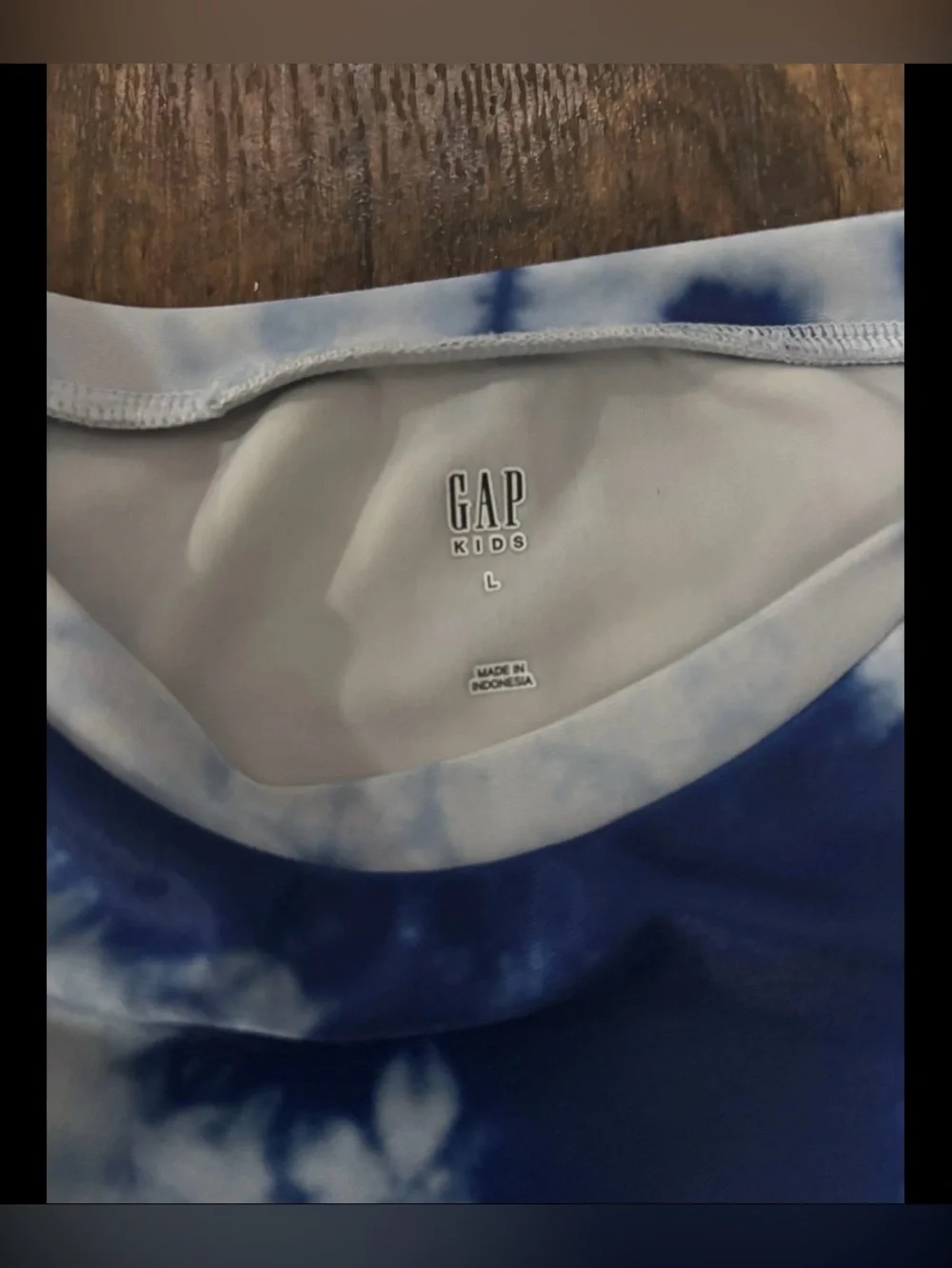 GAP Kids 3 Pieces Reversible Rash Guard Swim Tie Dye Set Girls Size L (10-12)